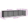 vidaXL Chicken Cage with Roof Anthracite 403x98x90 cm Galvanised Steel
