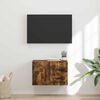 vidaXL TV Wall Cabinet Smoked Oak 59.5 x 31 x 40 cm Engineered Wood