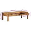 vidaXL Coffee Table Brown 110 x 54 x 35 cm Solid Reclaim Wood