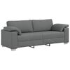 vidaXL Sofa 3 pcs Dark Grey Fabric