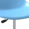 vidaXL Swivel Dining Chairs 2 pcs Blue PP
