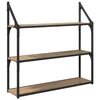 vidaXL Wall Shelf Wall-Mounted Artisan Oak 80 x 21 x 78.5 cm