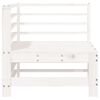 vidaXL Garden Corner Sofas 2 pcs White Solid Wood Pine