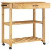 vidaXL Kitchen Trolley MONZA 84x40x88.5 cm Solid Wood Pine