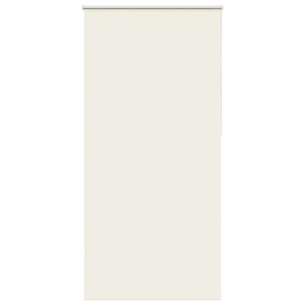 vidaXL Roller Blind Blackout Off White 95x230 cm Fabric Width 90.7 cm Polyester