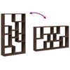 vidaXL Bookcase Brown Oak 72x20x120.5 cm Engineered Wood