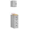 vidaXL Garage Cabinets 2 pcs Grey Sonoma Engineered Wood