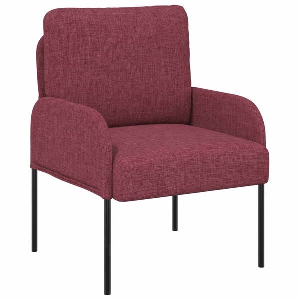 vidaXL Sofa Sets with Cushion 3 pcs Wine Red 115 x 56 x 80 cm Plywood