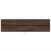 vidaXL TV Wall Cabinet with LED Brown Oak 180x31x45 cm
