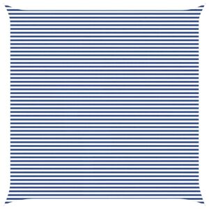 vidaXL Sun Shade Sail Blue and White 7 x 7 m 100% Polyester Oxford