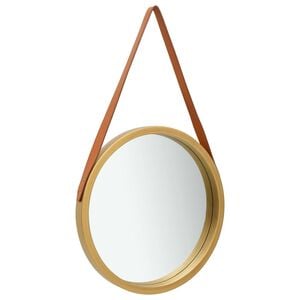 vidaXL Wall Mirror | Gold and brown
