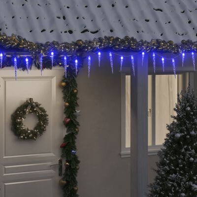 vidaXL Christmas Icicle Light 200 LEDs Blue 20 m Acrylic PVC