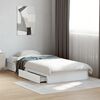 vidaXL Bed Frame with Drawers without Mattress White 90x200 cm