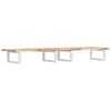 vidaXL Basin Shelf Wall Mounted Steel and Solid Wood Acacia
