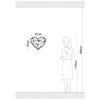 Homemania Wall Decoration Heart 47x40 cm Steel Silver