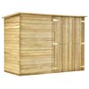 vidaXL Garden Bike Shed 232x110x170 cm Impregnated Pinewood