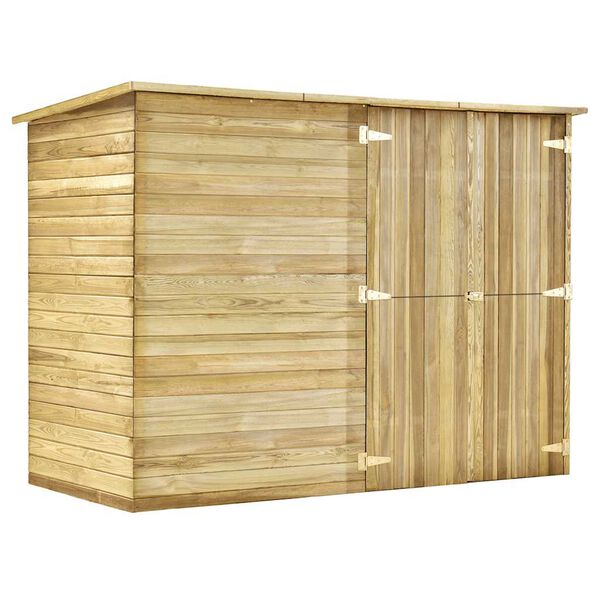 vidaXL Garden Bike Shed 232x110x170 cm Impregnated Pinewood