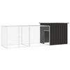 vidaXL Chicken Cage | Anthracite | Galvanised Steel | Large | Adjustable