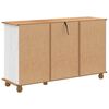 vidaXL Chest of Drawer ASKIM White 79 x 40 x 133.5 cm Solid Pine wood