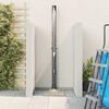 vidaXL Outdoor Solar Shower Black 217 cm PVC and aluminium