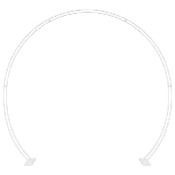 vidaXL Wedding Arch White 223 x 45 x 201 cm Steel