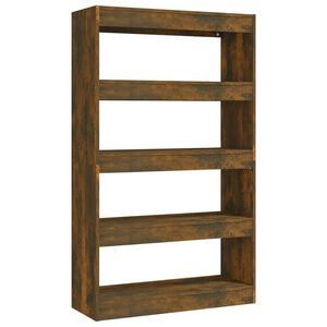 vidaXL Book Cabinet | Smoked oak | Engineered wood | Medium | Book Cabinet