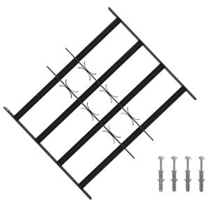 vidaXL Security Grille for Windows with 4 Crossbars 3 pcs 43-74 cm