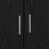 vidaXL Highboard Black oak 80 x 35 x 180 cm Engineered wood