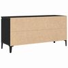 vidaXL TV Cabinet Black Oak 102 x 35 x 50 cm Engineered Wood