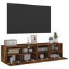 vidaXL TV Wall Cabinets 2 pcs Smoked Oak 60x30x30 cm Engineered Wood
