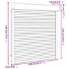 vidaXL Roller Shutter Aluminium 130x140 cm White