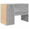 vidaXL Desk with Shelf Grey Sonoma 102 x 50 x 75 cm Engineered Wood