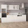 vidaXL Dishwasher Panel Lyon White 59.5x3x67 cm Engineered Wood