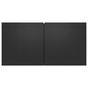 vidaXL 8 Piece TV Cabinet Set Black Engineered Wood