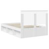 vidaXL Bed Frame with Headboard White 120 x 200 cm Solid Pine Wood