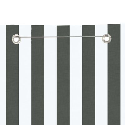 vidaXL Balcony Screen Anthracite and White 80x240 cm Oxford Fabric
