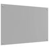 vidaXL Kitchen Backsplash Light Grey 90 x 60 cm Tempered Glass