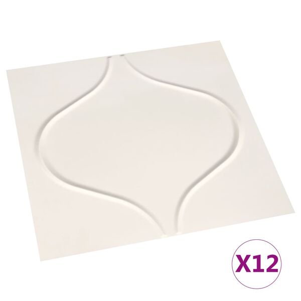 vidaXL 12 pcs Wall Panels 3D 0.5x0.5 m 3 m&sup2;
