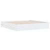 vidaXL Bed Frame with Drawers without Mattress White 160x200 cm