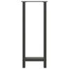 vidaXL Bar Table Legs Anthracite 2 pcs 50x(100-101) cm Steel