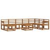 vidaXL Outdoor Sofa Set 9 pcs Natural Solid Acacia Wood