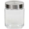 vidaXL Storage Jars with Silver Lid 6 pcs 1200 ml