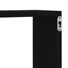vidaXL Wall Shelf 2 pcs Black oak 80 x 15 x 26 cm Engineered wood