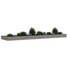 vidaXL Gabion Raised Bed Galvanised Steel 400x100x20 cm