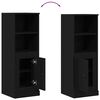vidaXL Highboard Black Oak 36 x 35.5 x 103.5 cm Engineered wood