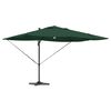 vidaXL Umbrella Green 351 x 250 x 253 cm Polyester and Aluminium