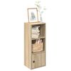 vidaXL Bookcase Sonoma Oak 31x24x77 cm Engineered Wood