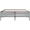 vidaXL Bed Frame without Mattress Grey Sonoma 120x190 cm Small Double