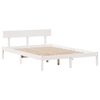 vidaXL Bed Frame without Mattress White 150x200 cm King Size Solid Wood Pine