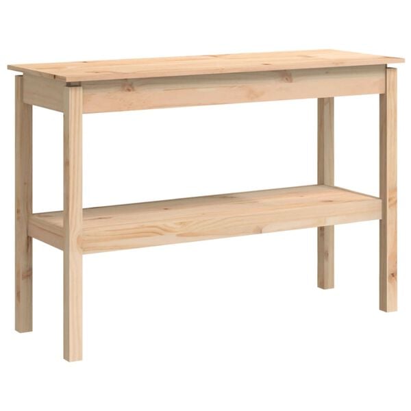 vidaXL Console Table 110x40x75 cm Solid Wood Pine